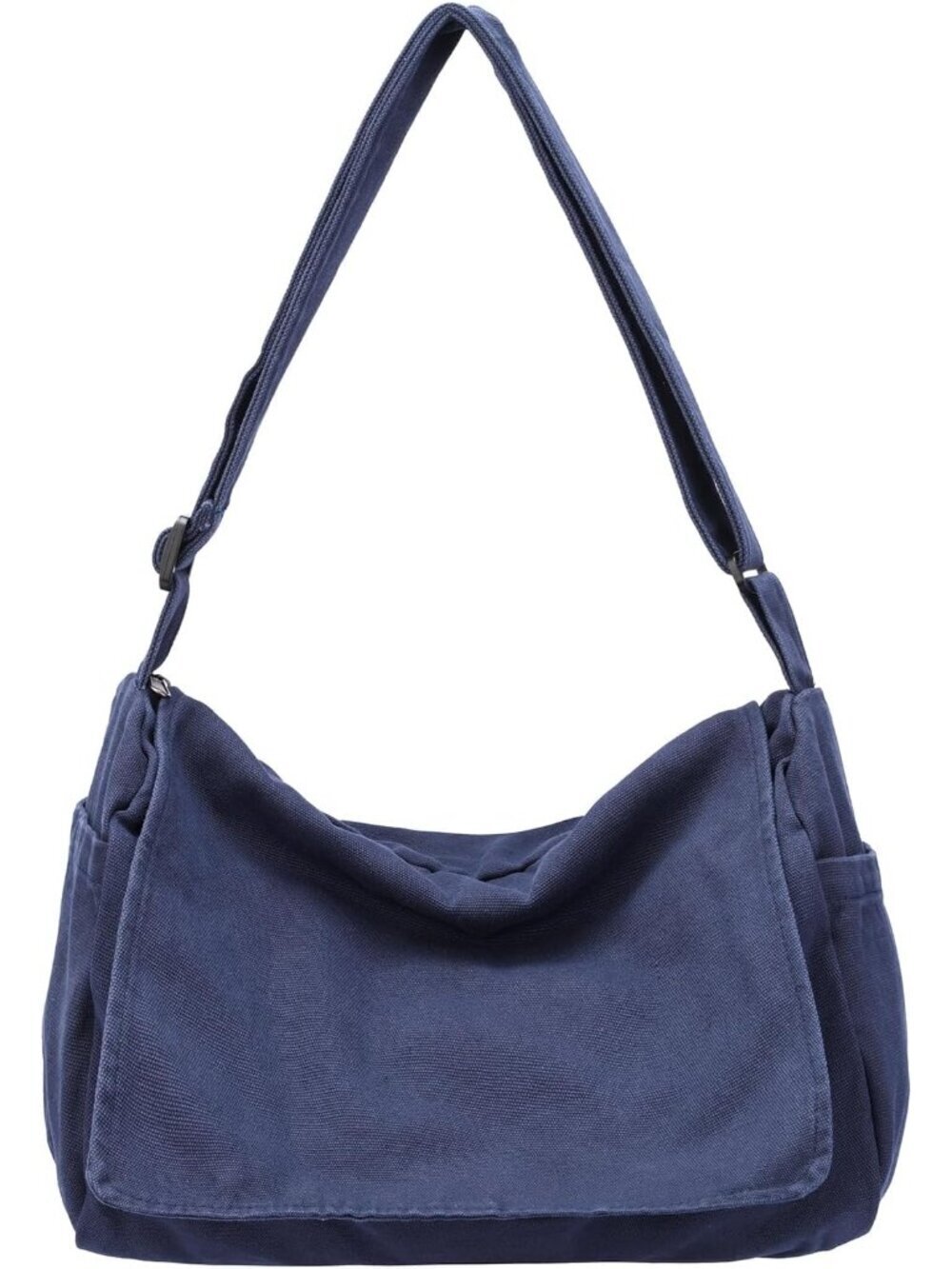 Women's A-navy Blue Zipper Casual Sling Aesthetic Crossbody Shoulder Bag